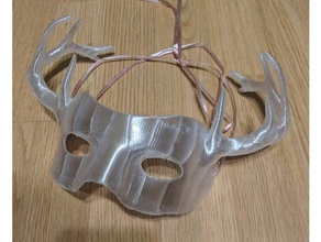 geweih Maske Kostüm Geweihe Reh mardigras mardi gras 3d print model - Mito3D