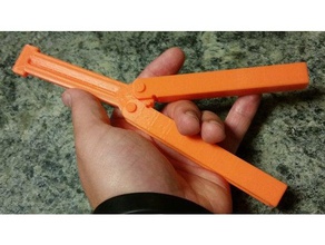 pesanti semplice balisong formatore butterfly knife trainer meccanica giocattoli 3d print model - Mito3D