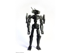 snap bots artemis beweglich snap-zusammen-Aktion-Figur Modell Roboter fdm kit Militär pegs snapfit zusammen 3d print model - Mito3D