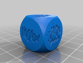 minuscule hausses de dés pow 3d print model - Mito3D