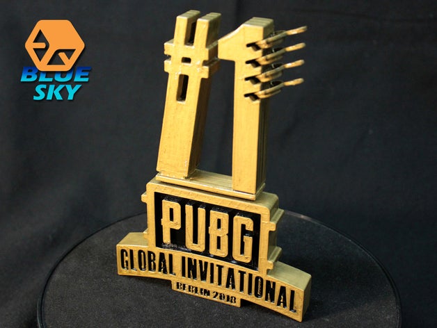 pubg mondial sur invitation 2018 symbole les analyses des répliques champs de bataille igp 3D print model - Mito3D