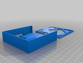 odroid n1-case-Ausschnitte sata blauen Kühlkörper gpio 3d drucken 3d print model - Mito3D