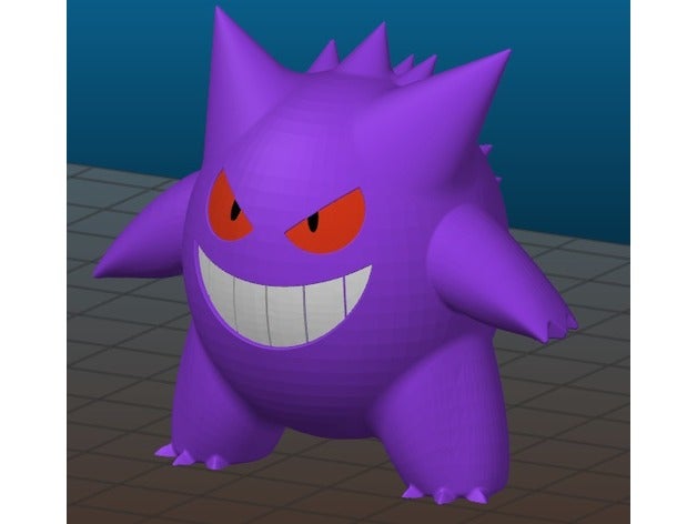 gengar multimaterial-remix - Spielzeug Spiele dual dual-extrusion multi-Farbe pokemon Figuren 3D print model - Mito3D