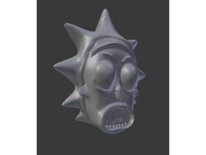 rick tête de masque d'autres morty 3d print model - Mito3D