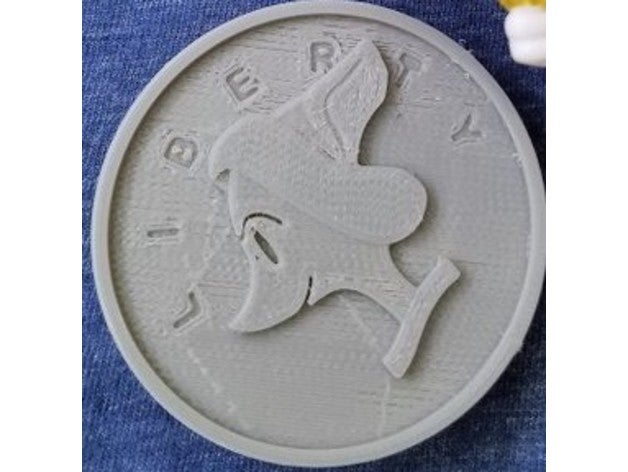 scrooge mcduck moneda de diez centavos props ducktales 3D print model - Mito3D