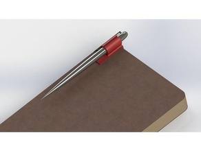 penclips v2 office graffetta penna clip portapenne 3d print model - Mito3D