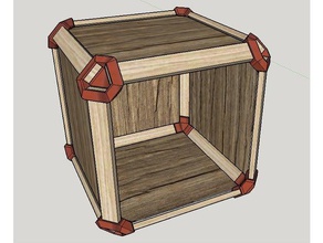 modular box-Ecke Container Fase modern parametric 3d print model - Mito3D