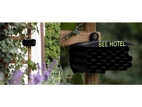 bee hotel all'aperto giardino le api il bug i a nido d'ape la natura 3d print model - Mito3D