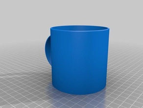 basit bir kupa mutfak yemek kap bardak 3d print model - Mito3D