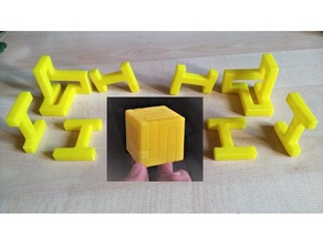 kubus puzzle Rätsel 3d print model - Mito3D
