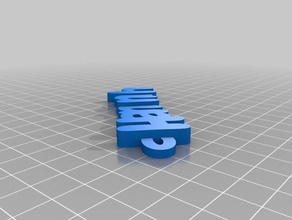 hannah keychains customized 3d print model - Mito3D