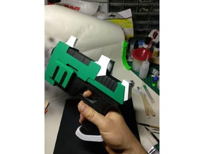son uzay garys silah sahne tabanca 3d print model - Mito3D