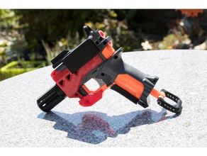 nerf mega bigshock varil oyuncaklar oyunlar blaster silah mod 3d print model - Mito3D