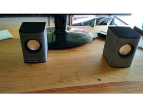 3w altavoz de 40mm caso electrónica 3d print model - Mito3D