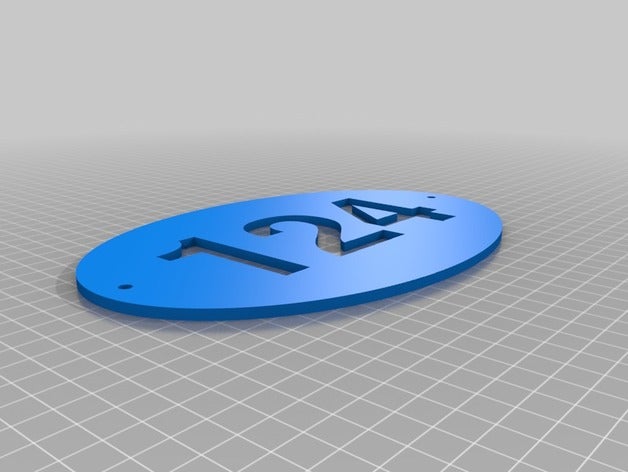 124 do agregado familiar personalizado 3D print model - Mito3D