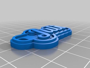 juli Schlüsselanhänger angepasst 3d print model - Mito3D