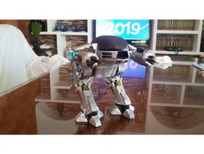 robocob ed209 modelo robôs personalizado a figura robocop 3d print model - Mito3D