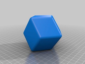 meine angepasste rhombischen Würfel 3d print model - Mito3D