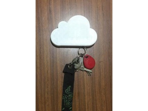 cloud magnetic key holder 3d printing 3d print model - Mito3D