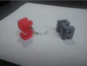 shadow cubes youngstown state university csa djc keychains 3d print model - Mito3D