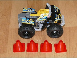 parametric traffic cone rc vehicles toy 3d print model - Mito3D