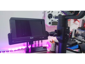 monitör mikrofon mount djı ronin kamera gimbal bağlama 3d print model - Mito3D