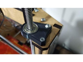 spindle axis support 608zz graber i3 3d printer parts 3d print model - Mito3D