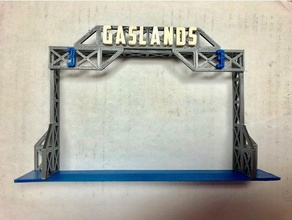 die gate-Nummern gate base tabletop-Gelände gaslands Tore - Spielzeug Spiele 3d print model - Mito3D
