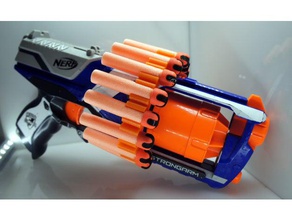 porta dardos armas nerf roulette 15 toy game accessories 3d print model - Mito3D