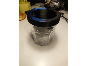 mason jar planteur d'insertion décor pot de fleur recycler auto-arrosage l'upcycling 3d print model - Mito3D
