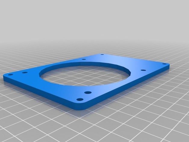 fotón ventilador de 80 mm adaptador la placa posterior 3d impresora partes 3D print model - Mito3D