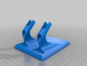 airbrush-stand verdoppeln tool Inhaber - Boxen Miniatur-Malerei Modell Malerei 3d print model - Mito3D