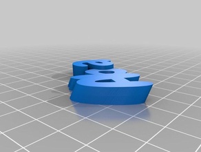 alba Schlüsselanhänger angepasst 3d print model - Mito3D