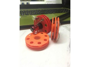 tenkara spool sport outdoors fishing holder line useful 3d print model - Mito3D