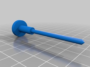 hormigón canoa profundidad de verificación pin mano herramientas 3d print model - Mito3D