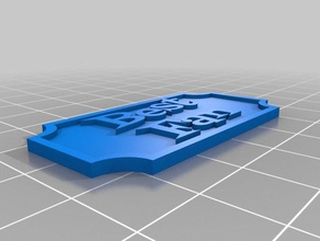 benim tabela 2 satır özelleştirilmiş dekor 3d print model - Mito3D