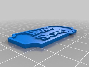 benim tabela 2 satır özelleştirilmiş dekor 3d print model - Mito3D