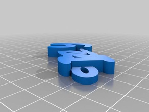 izzy i portachiavi personalizzato 3d print model - Mito3D