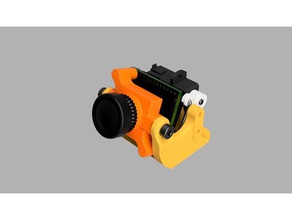 dia compact tilt camera system rc vehicles gimbal fpv mount 3d print model - Mito3D