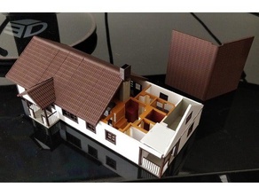 a casa do agregado familiar prédio 3d print model - Mito3D