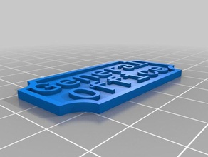 general office decor customized 3d print model - Mito3D
