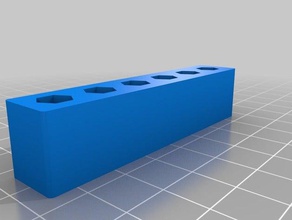 1x6 bitholder psbns Werkzeug-Halterungen & - Boxen kundengebundene 3d print model - Mito3D