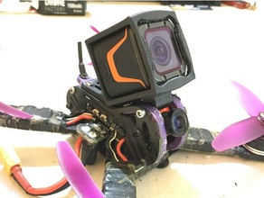 realacc purple215 - foxeerbox4k montieren r c Fahrzeuge Kamera-Halterung foxeer box Halter mount 3d print model - Mito3D