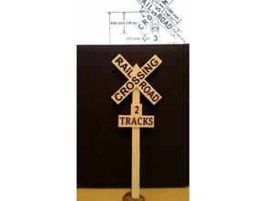 g-échelle croix de saint-andré passe-temps 3d print model - Mito3D