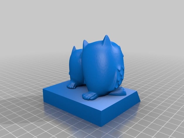cuddling owls remix art 3D print model - Mito3D