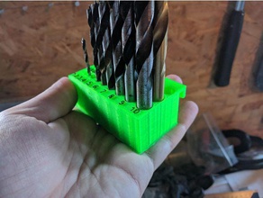 detachable drillbit holder tool wall 3d printing drill bit tools 3d print model - Mito3D