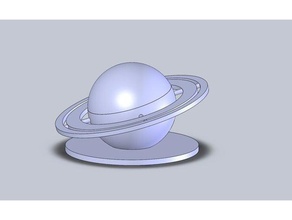 saturn keepsake container version 2 containers planet space 3d print model - Mito3D