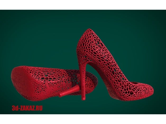 scarpe design di voronoi moda 3D print model - Mito3D
