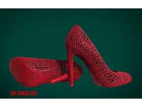 shoes design voronoi fashion 3d print model - Mito3D