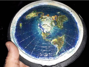 la terre plate de physique l'astronomie flatearth globe krska peter pkrska 3d print model - Mito3D